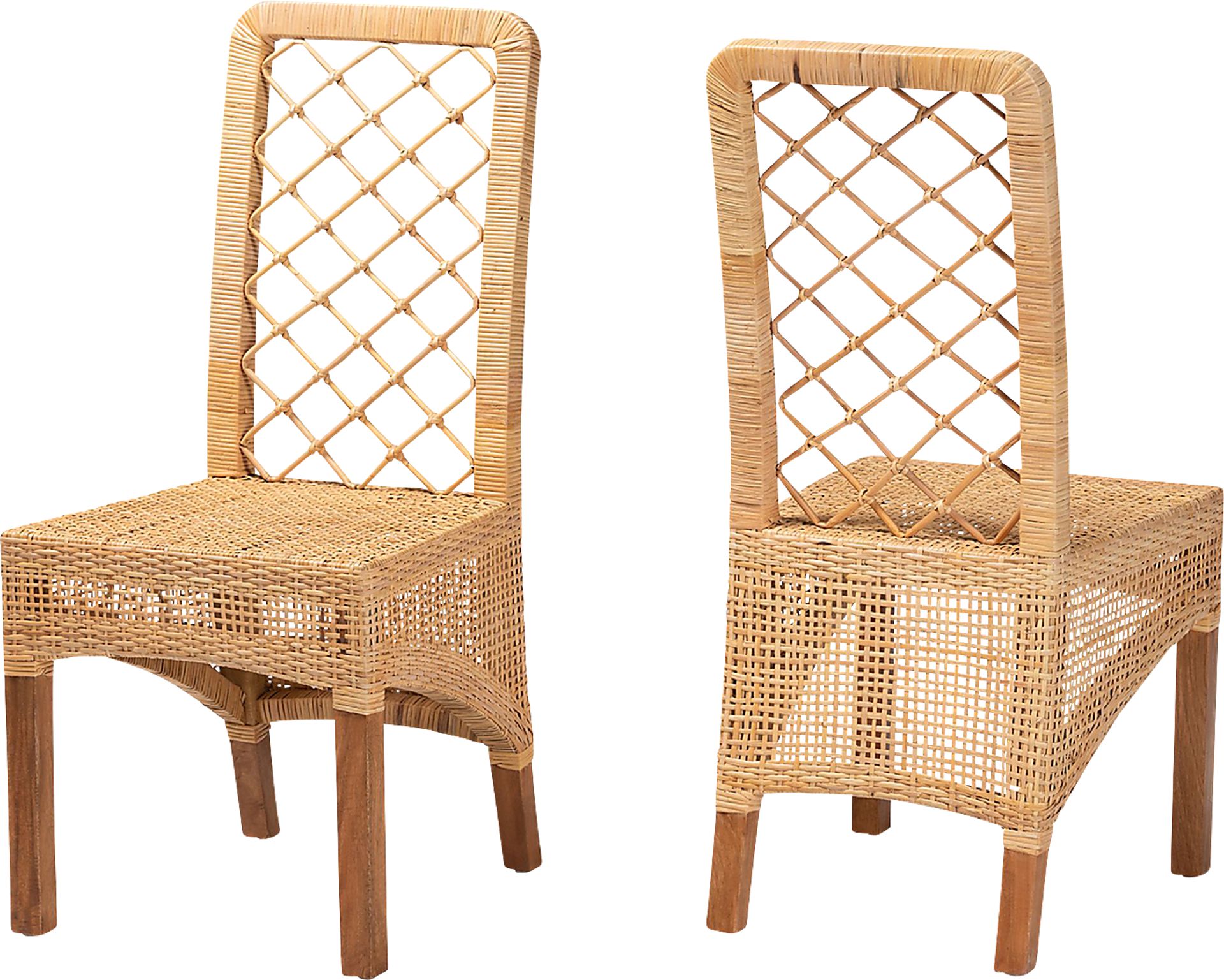 Aliono Brown Side Chair, Set of 2 - Image 1