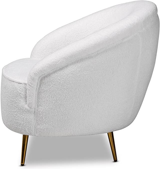Alisen White Accent Chair - Thumbnail - Image 3