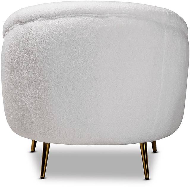 Alisen White Accent Chair - Thumbnail - Image 4