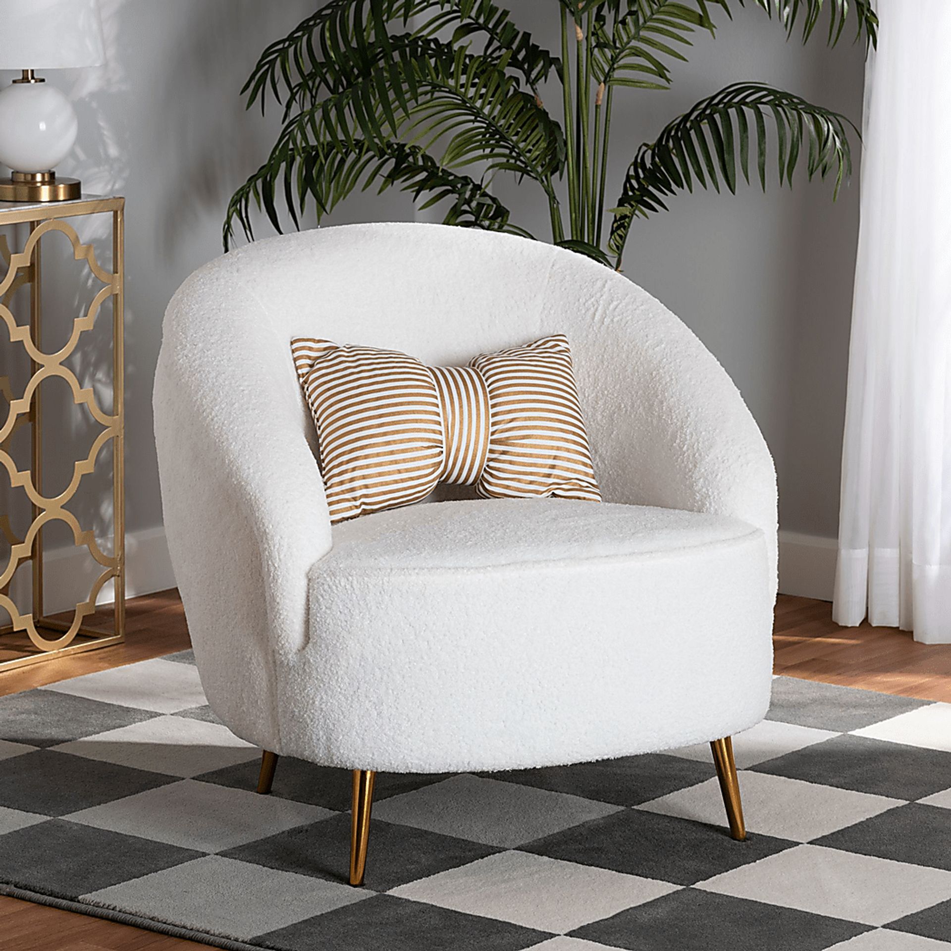 Alisen White Accent Chair - Image 7