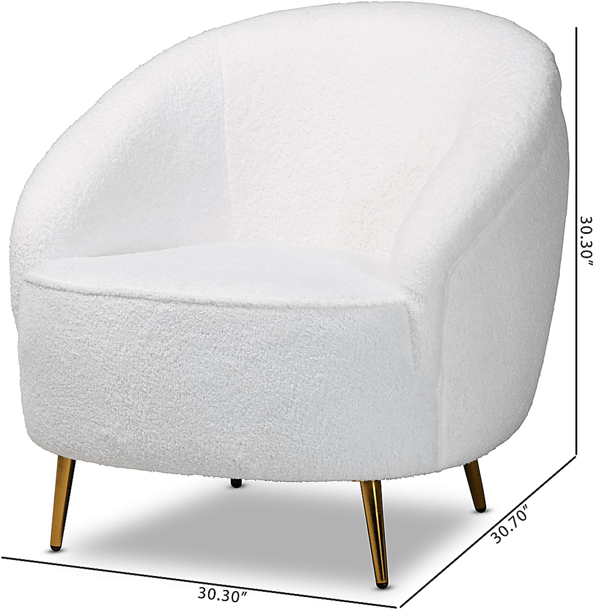 Alisen White Accent Chair - Image 9