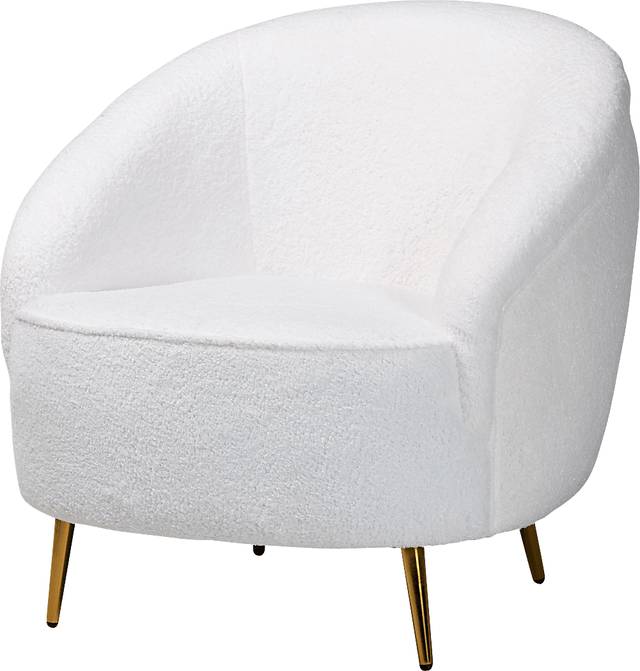 Alisen White Accent Chair - Thumbnail - Image 1