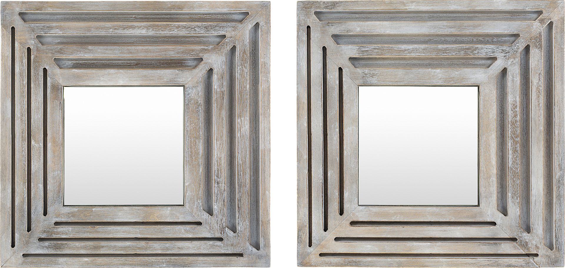 Alishan Gray Mirror, Set of 2 - Image 1