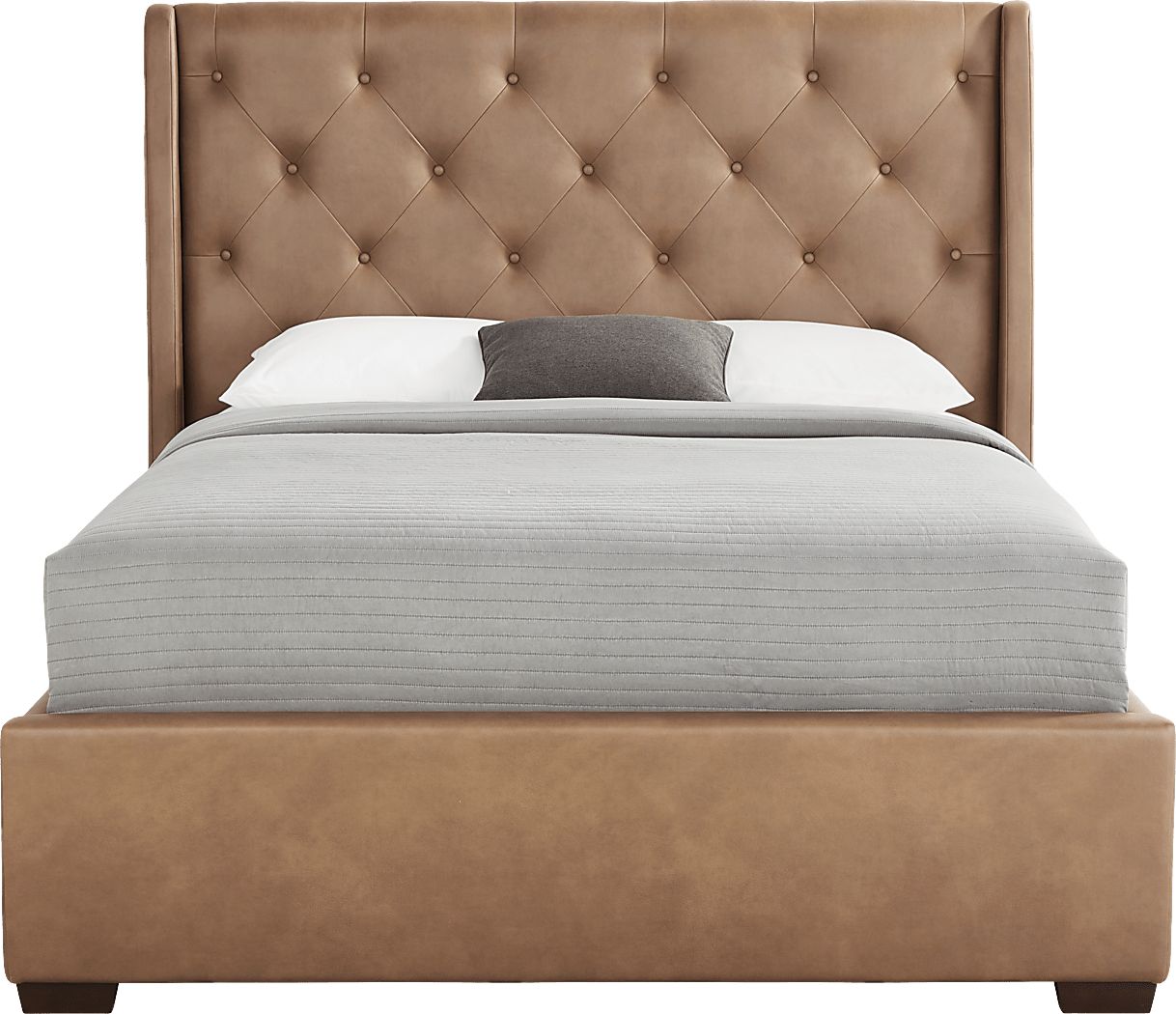 Alison II Brown 3 Pc Queen Upholstered Bed