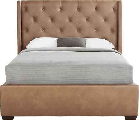 Alison II Brown 3 Pc Queen Upholstered Bed