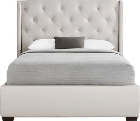 Alison II Light Gray 3 Pc Queen Upholstered Bed