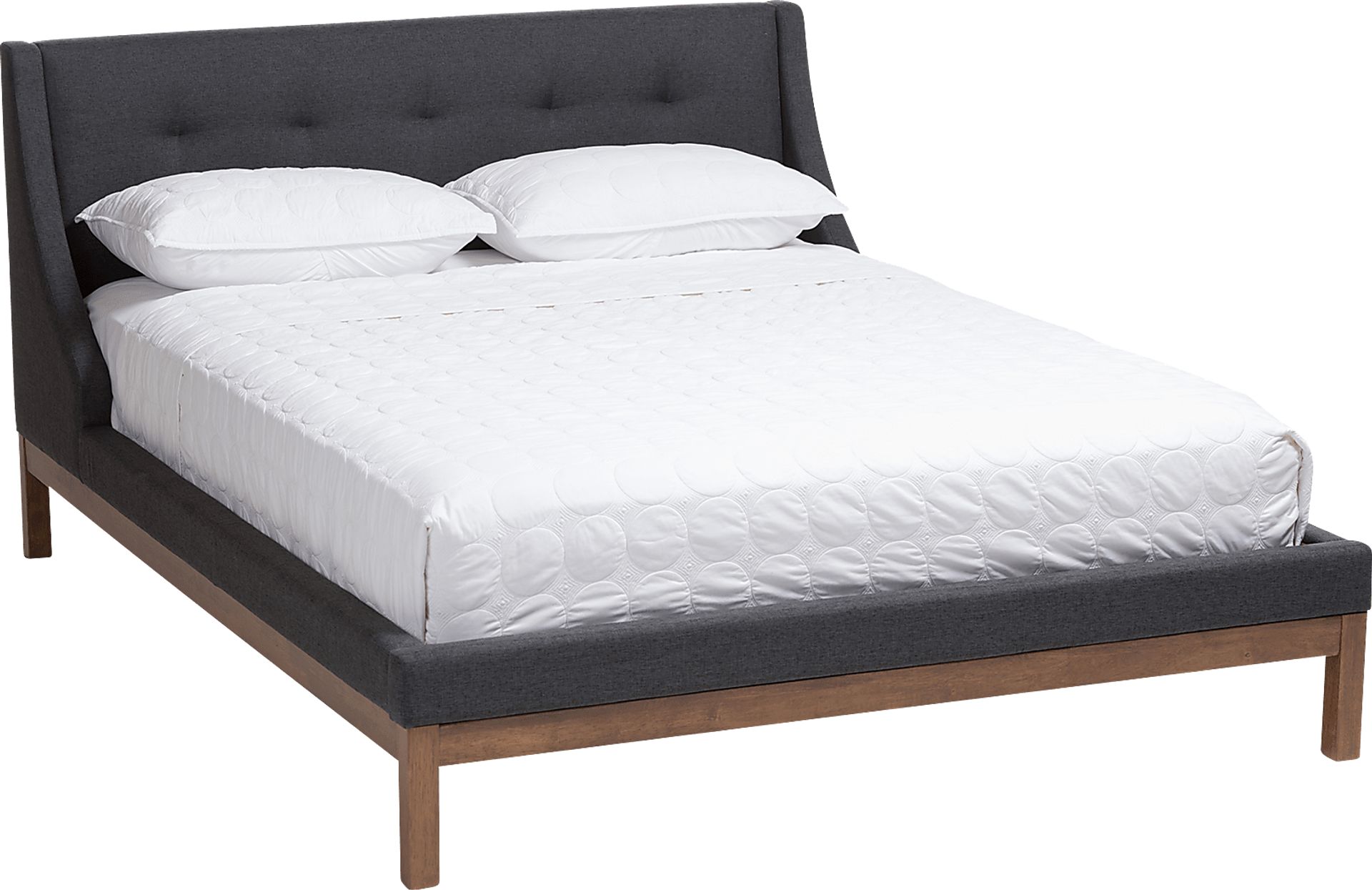 Alissas Dark Gray Queen Bed - Image 1