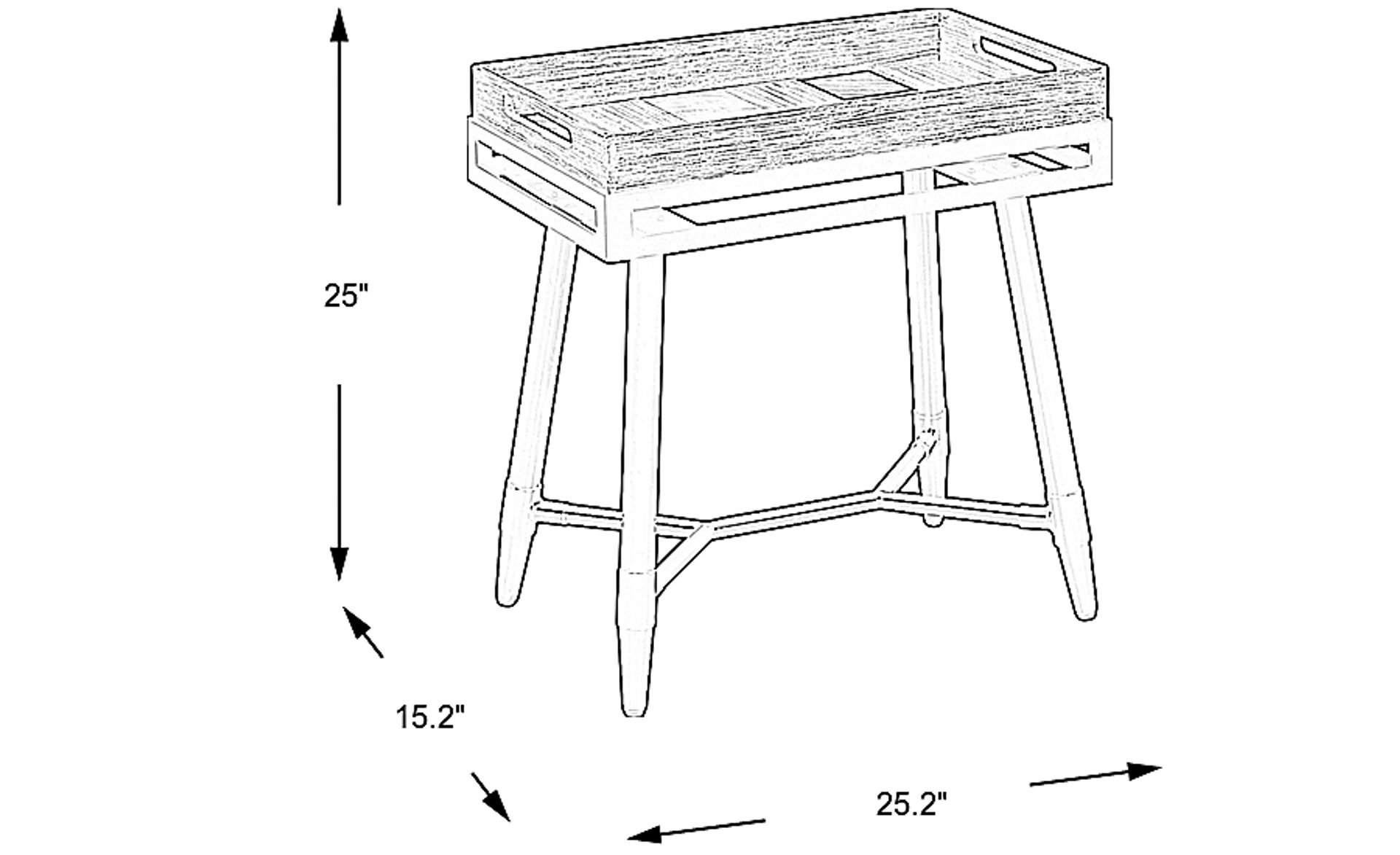 Dimension Image. Please refer to the Dimension Tab on this page for dimension details.