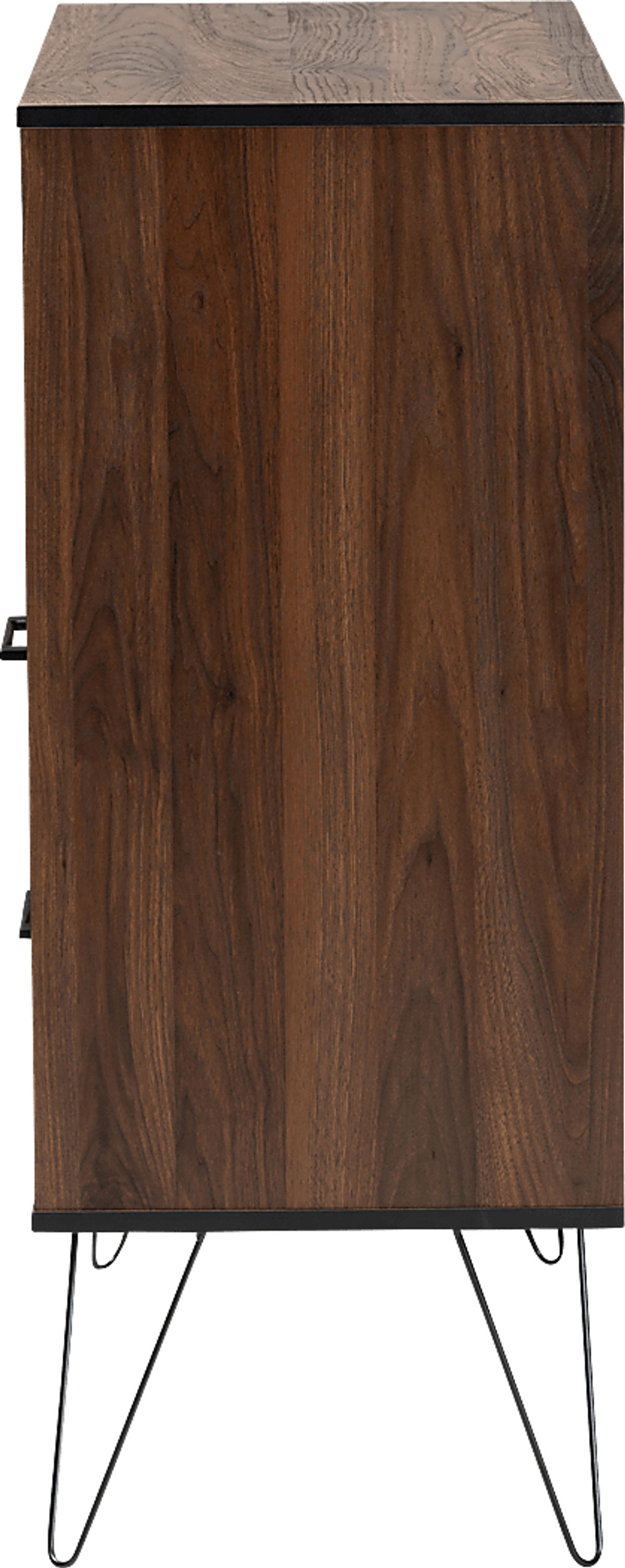Alitak Brown Dark Wood Bookcase | Rooms to Go