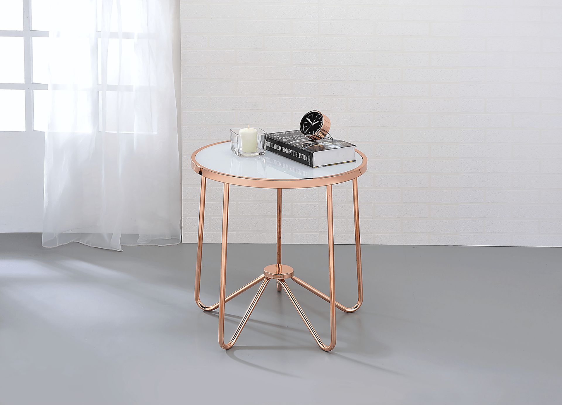 Alivia White End Table - Image 2