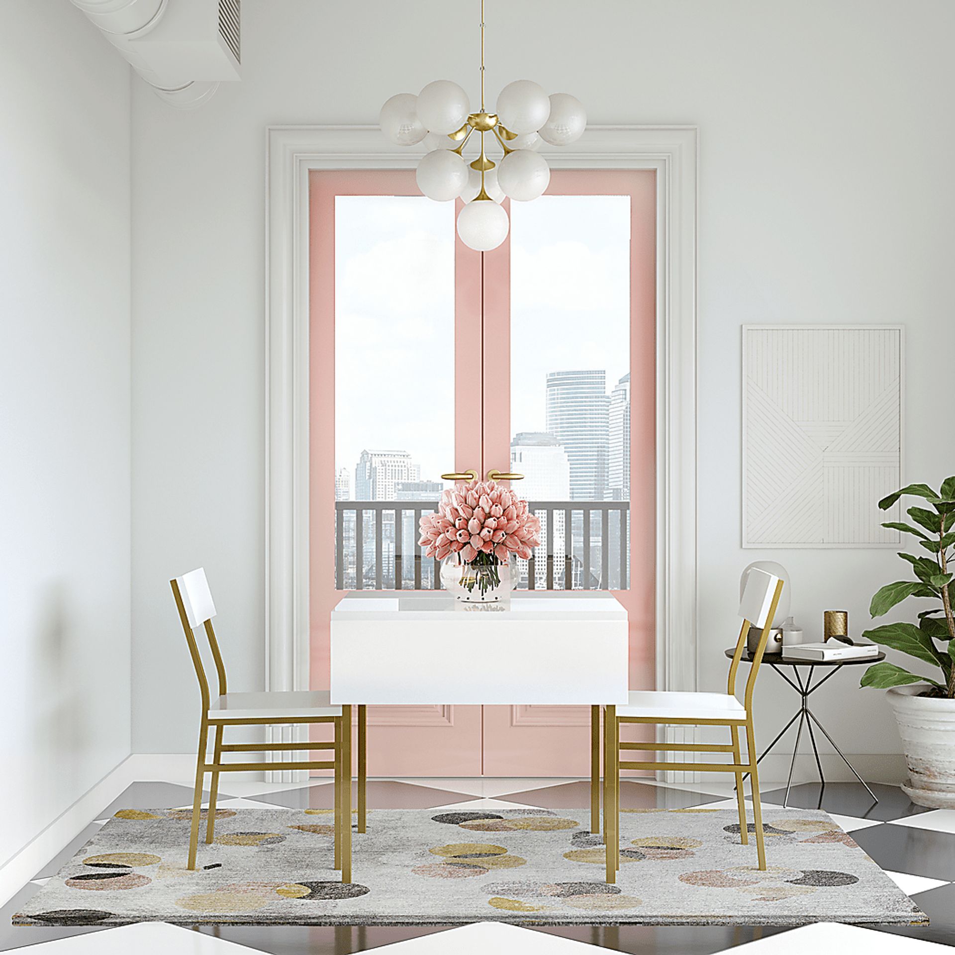 CosmoLiving By Cosmopolitan Aliviah Gray 8' x 10' Rug - Image 5