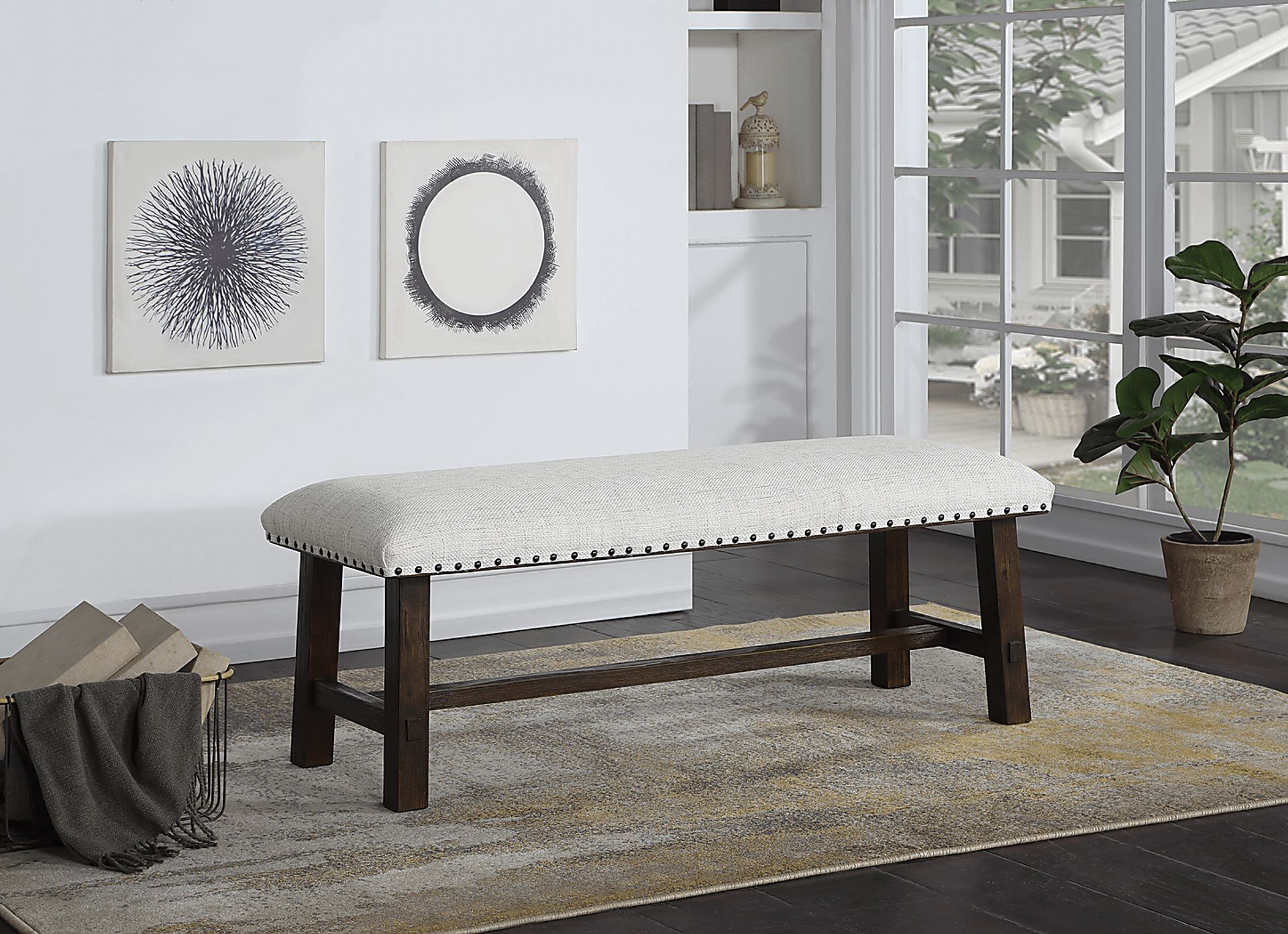 Alix Beige Bench - Image 2