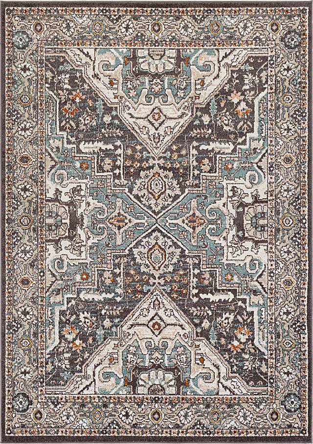 Alize Charcoal 5'3 x 7'3 Rug - Thumbnail - Image 1