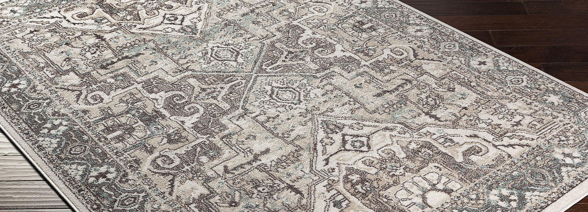 Alize Ivory 6'7 x 9' Rug - Image 3