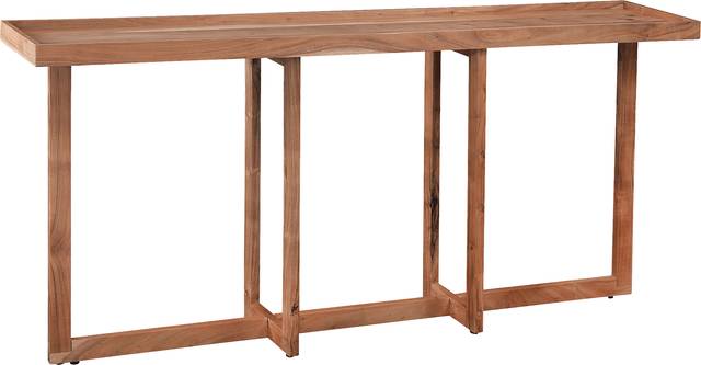 Alkae Brown Sofa Table - Thumbnail - Image 1