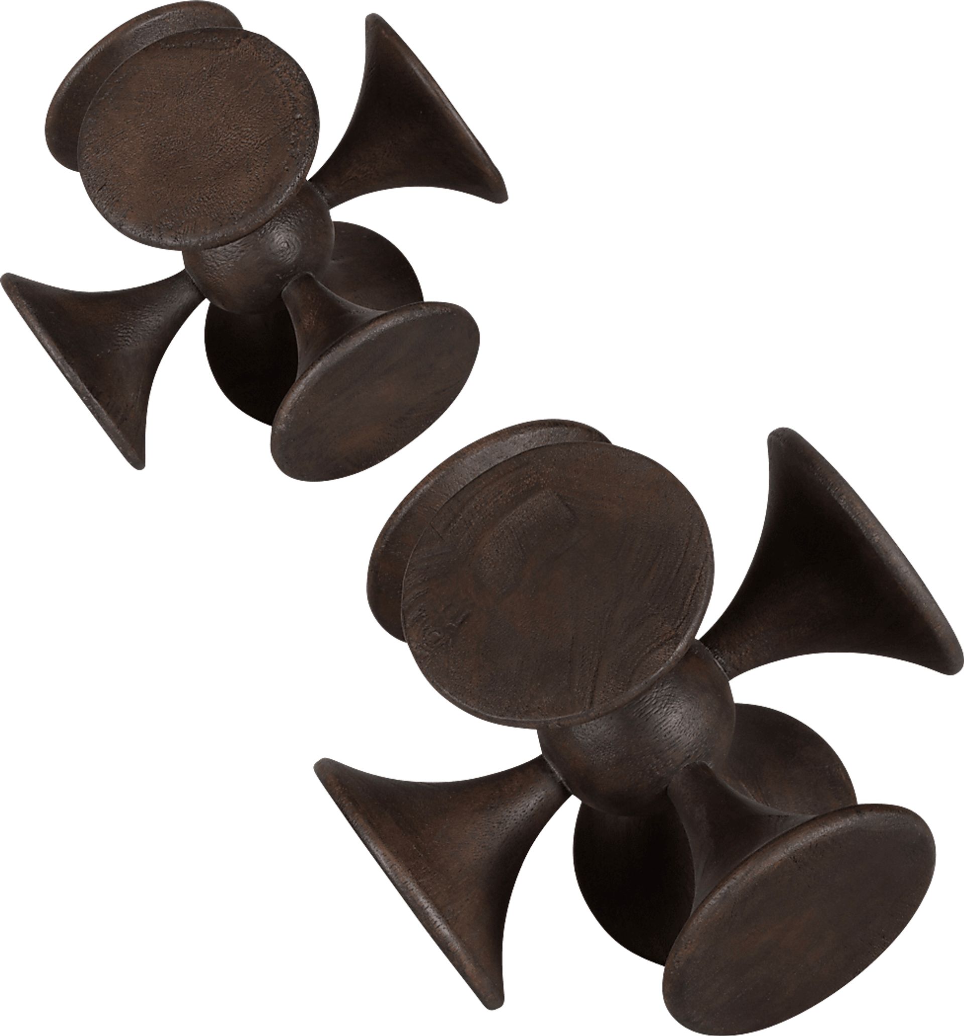 Alko Brown Sculpture, Set of 2 - Image 4
