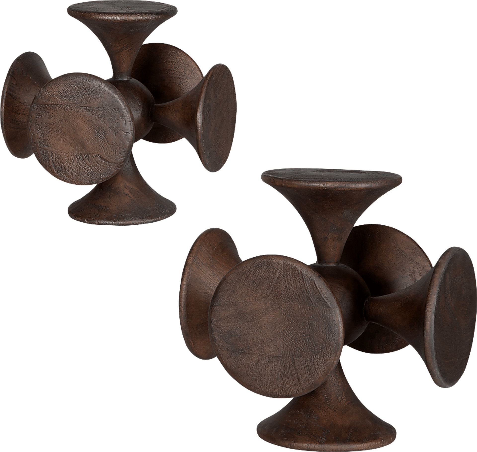 Alko Brown Sculpture, Set of 2 - Image 5