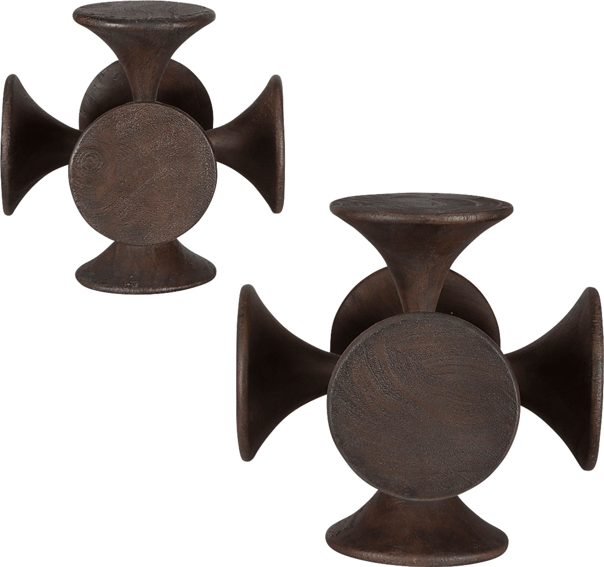 Alko Brown Sculpture, Set of 2 - Image 8