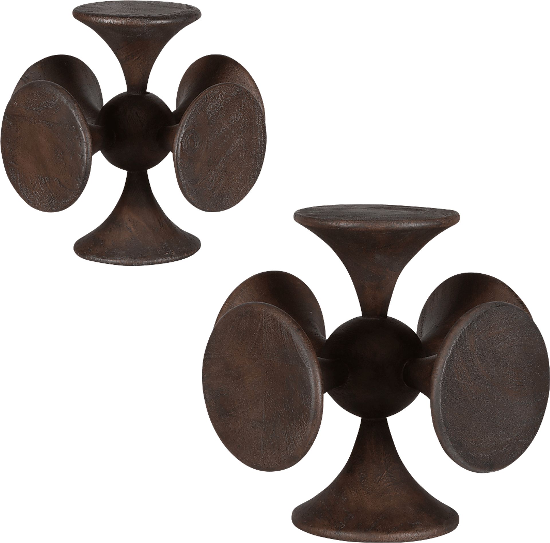 Alko Brown Sculpture, Set of 2 - Image 1