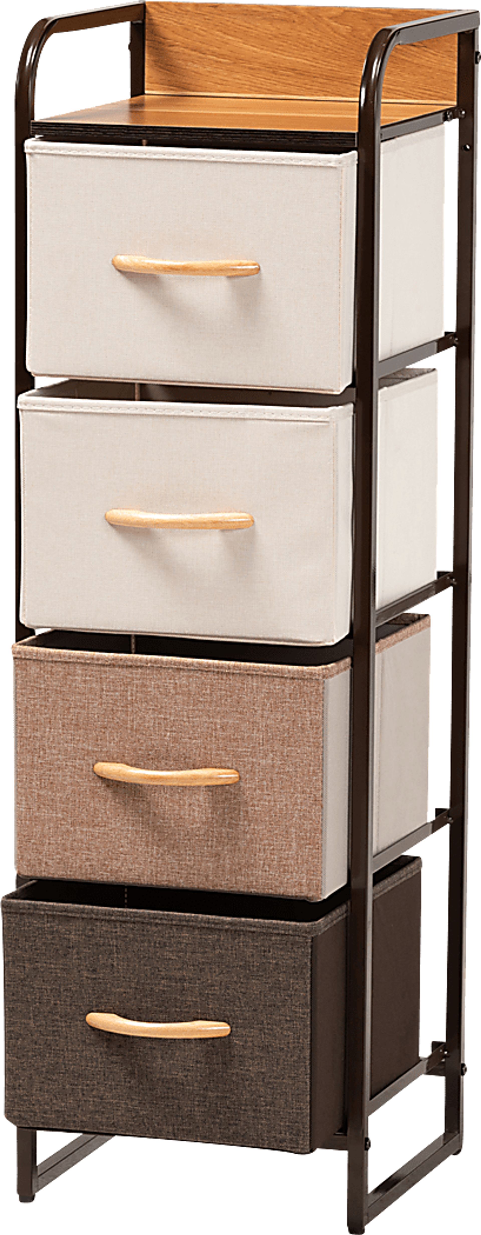Alkoel Black Small 4 Drawer Accent Cabinet - Image 2