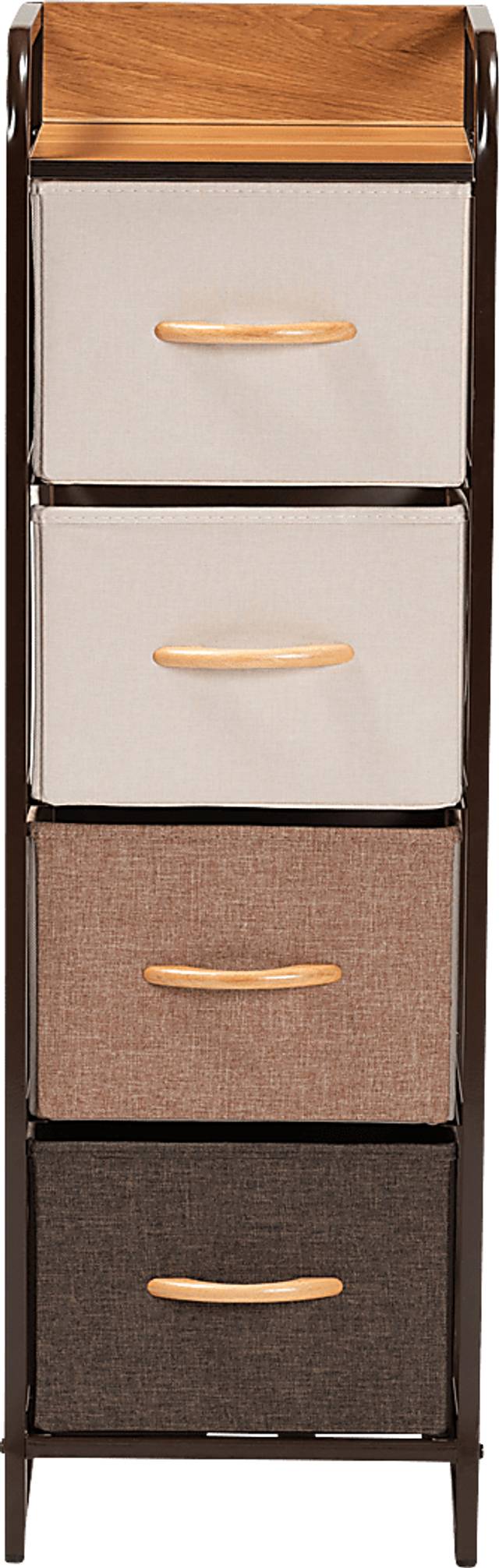 Alkoel Black Small 4 Drawer Accent Cabinet - Thumbnail - Image 3