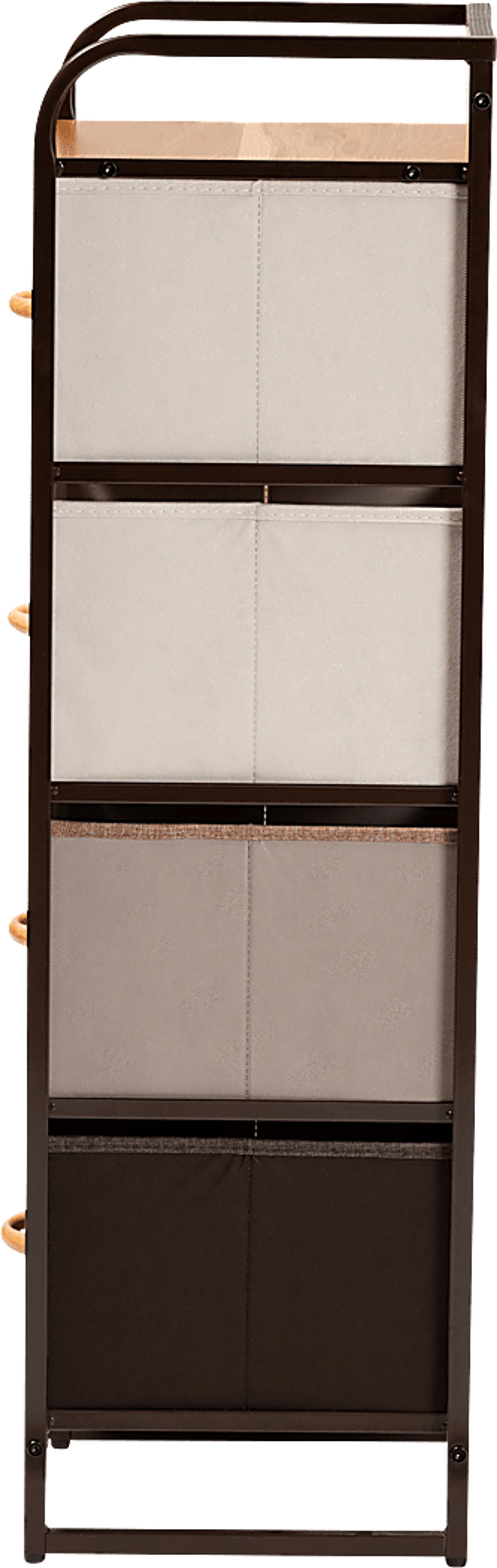 Alkoel Black Small 4 Drawer Accent Cabinet - Image 4