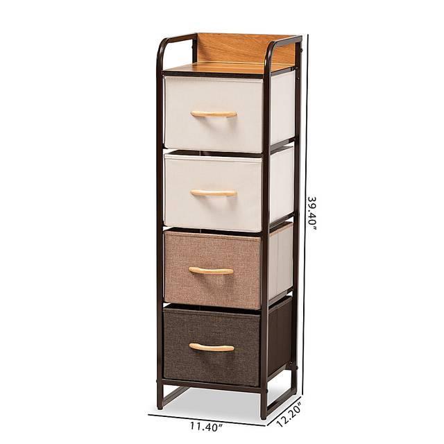 Alkoel Black Small 4 Drawer Accent Cabinet - Thumbnail - Image 8