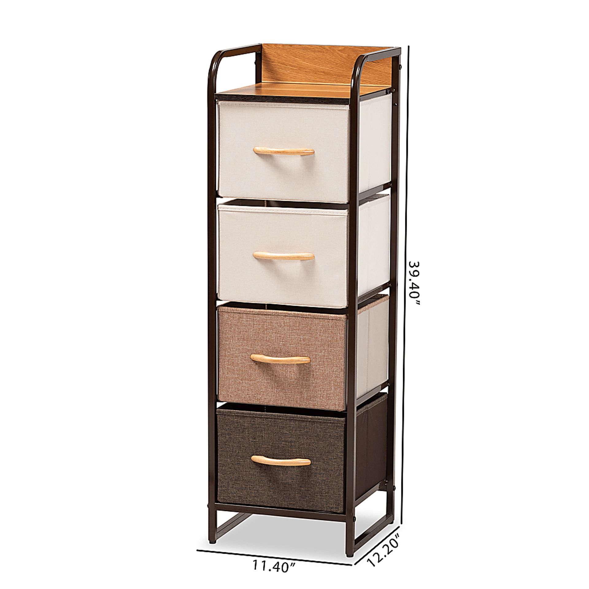 Alkoel Black Small 4 Drawer Accent Cabinet - Image 8