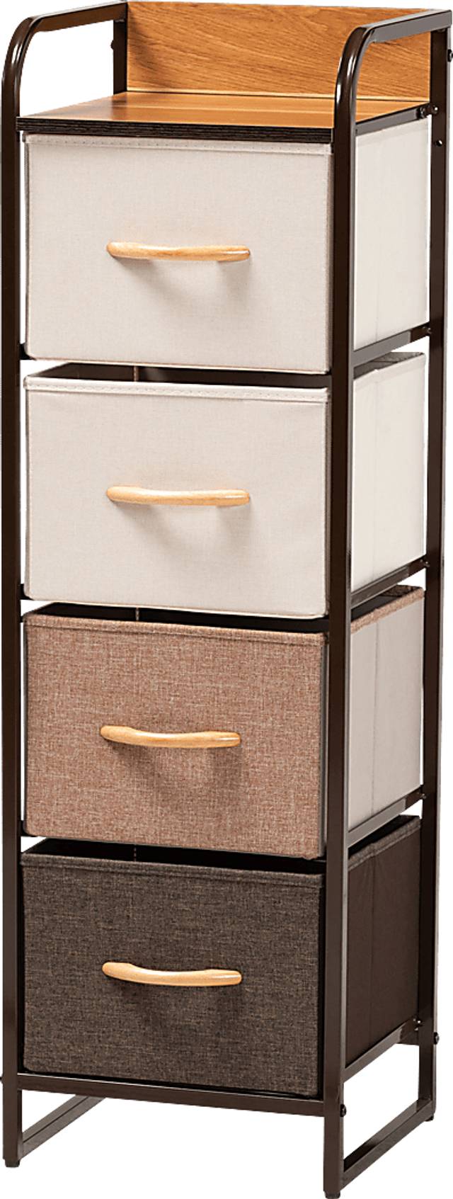 Alkoel Black Small 4 Drawer Accent Cabinet - Thumbnail - Image 1