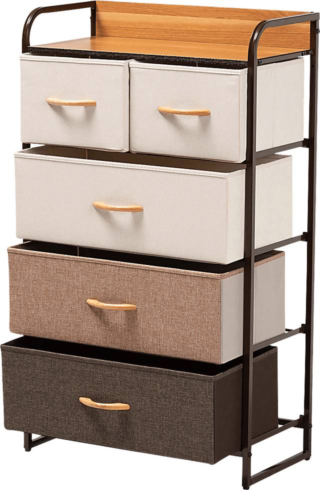 Alkoel Black 5-Drawer Accent Cabinet - Thumbnail - Image 2
