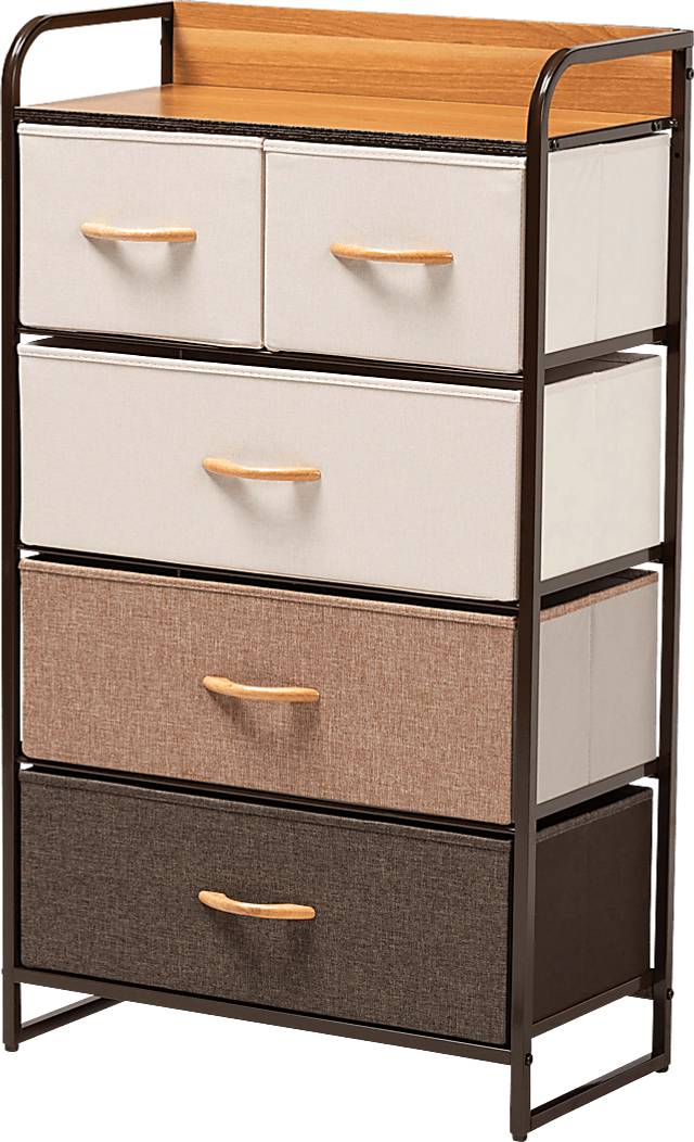 Alkoel Black 5-Drawer Accent Cabinet - Thumbnail - Image 1