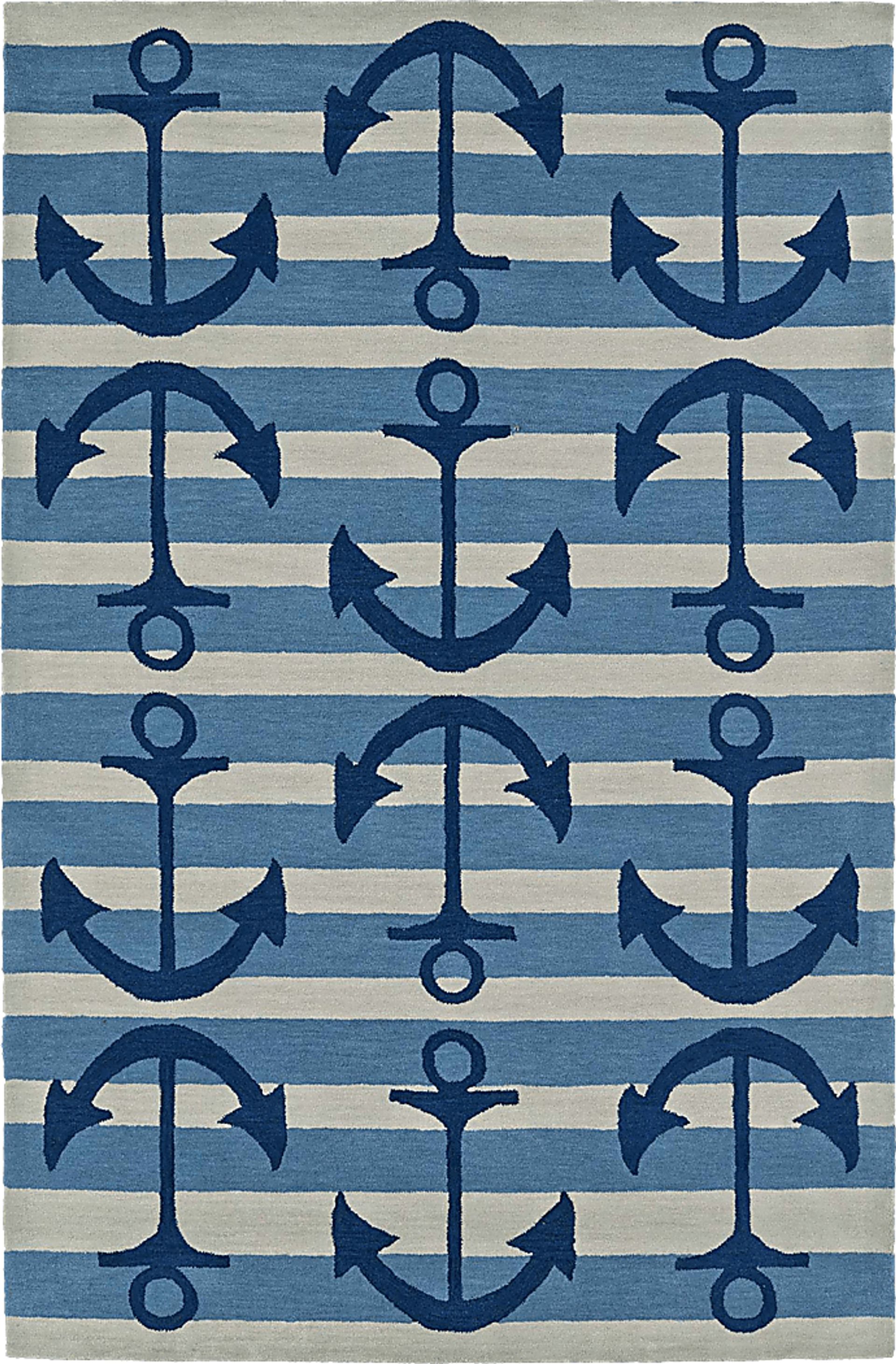 All At Sea Blue 8' x 10' Rug - Image 1
