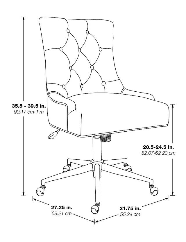 Allabina Gray Office Chair - Thumbnail - Image 11