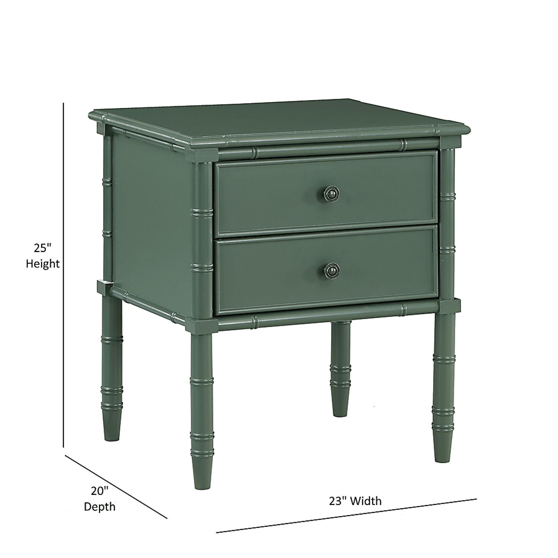 Allais Green Nightstand - Image 4