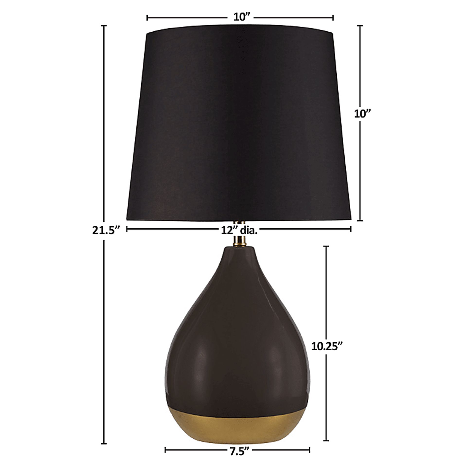 Allamanda Court Black Table Lamps, Set of 2 - Image 14