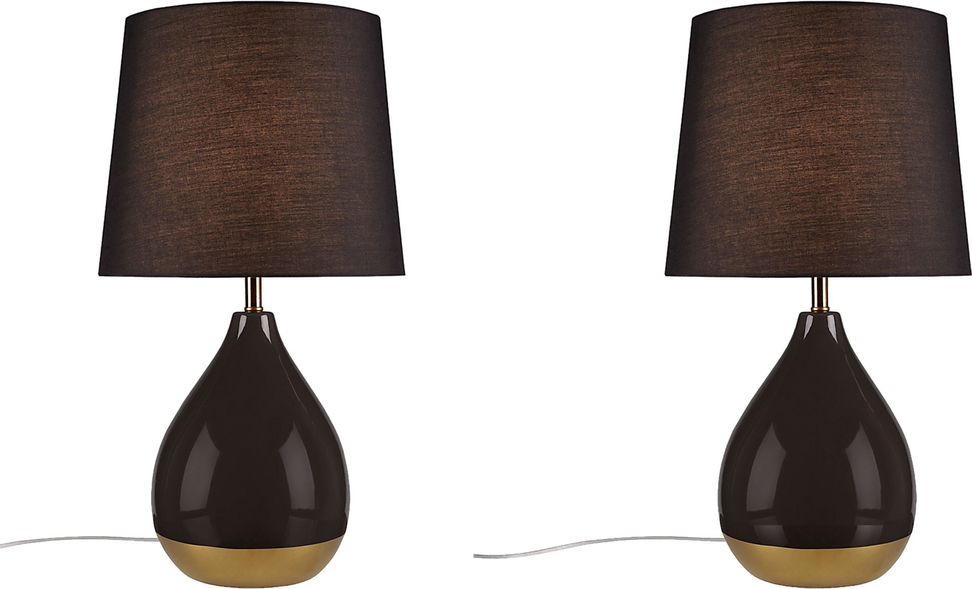 Allamanda Court Black Table Lamps, Set of 2 - Image 3