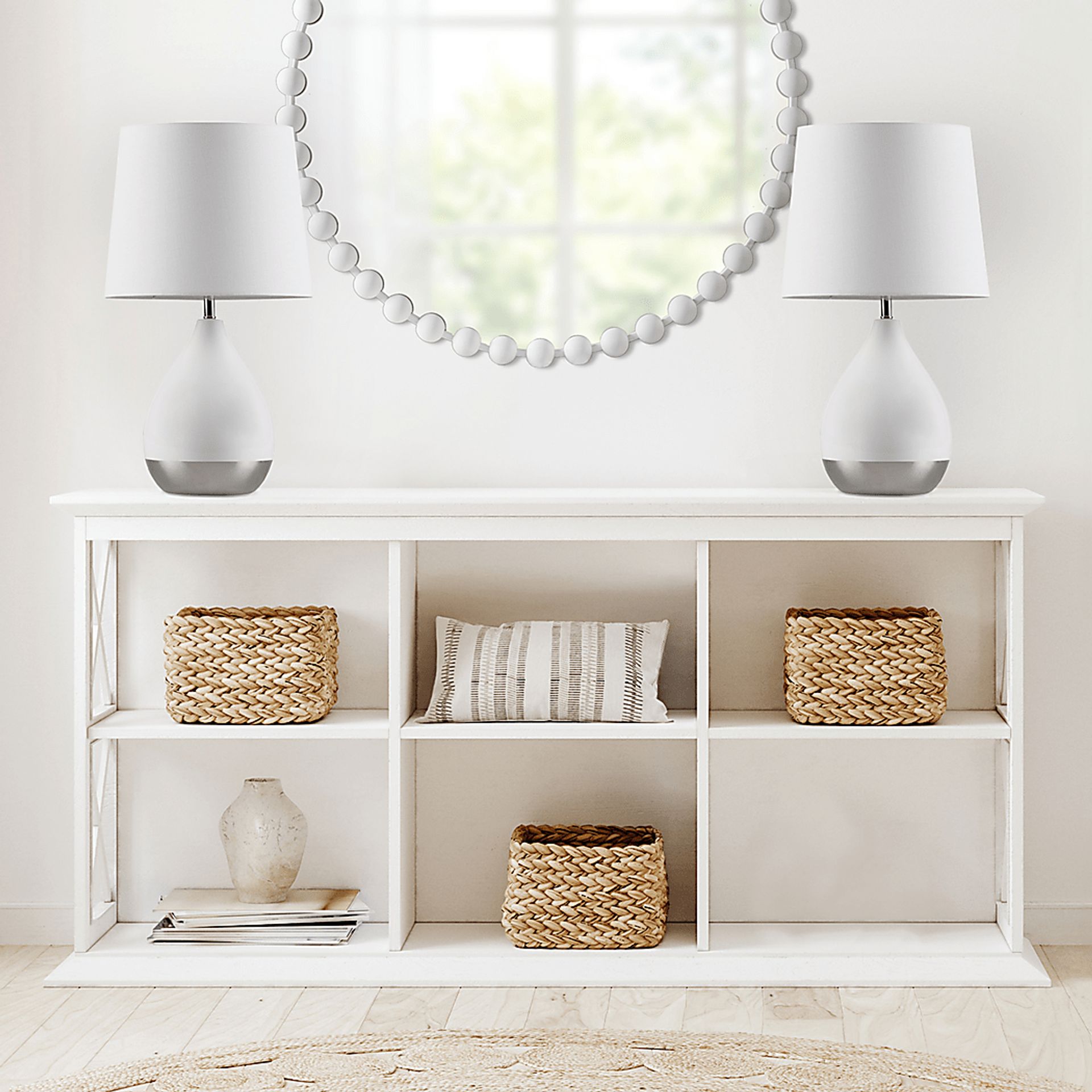 Allamanda Court White Table Lamps, Set of 2 - Image 11