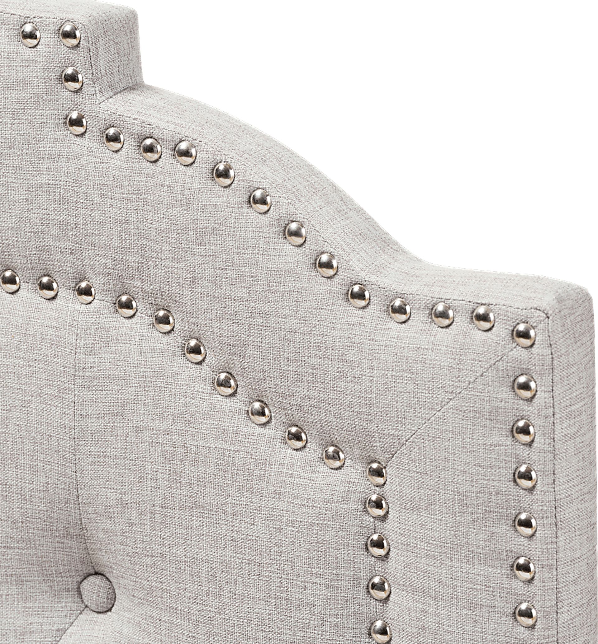 Allamar Gray Twin Upholstered Headboard - Image 4