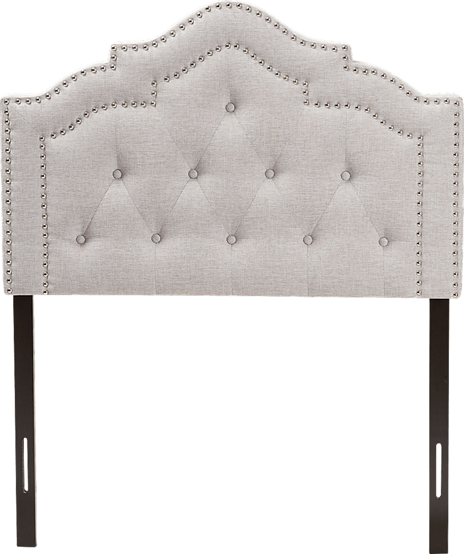 Allamar Gray Twin Upholstered Headboard - Image 1