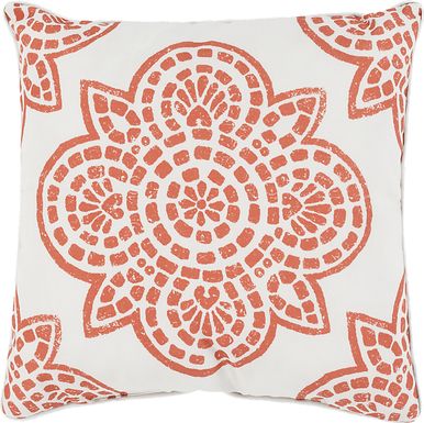 Allanna Orange Indoor/Outdoor Accent Pillow