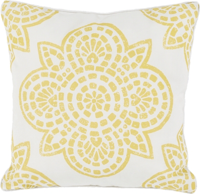 Allanna Yellow Indoor/Outdoor Accent Pillow