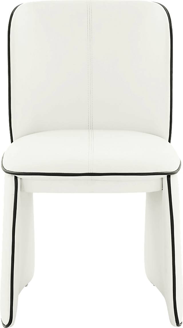 Allbee Cream Side Chair - Thumbnail - Image 3