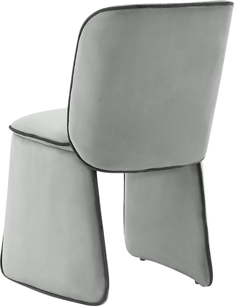 Allbee Gray Side Chair - Thumbnail 3