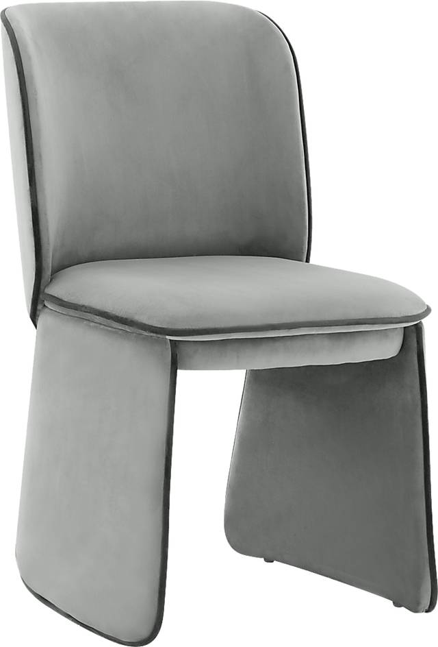Allbee Gray Side Chair - Thumbnail - Image 1