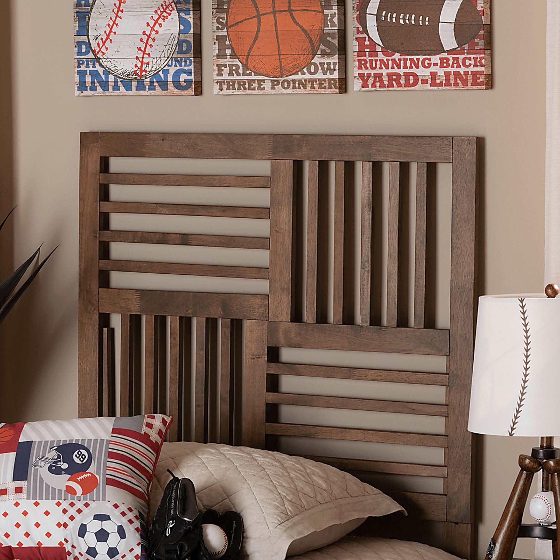 Allden Brown Twin Headboard - Image 3