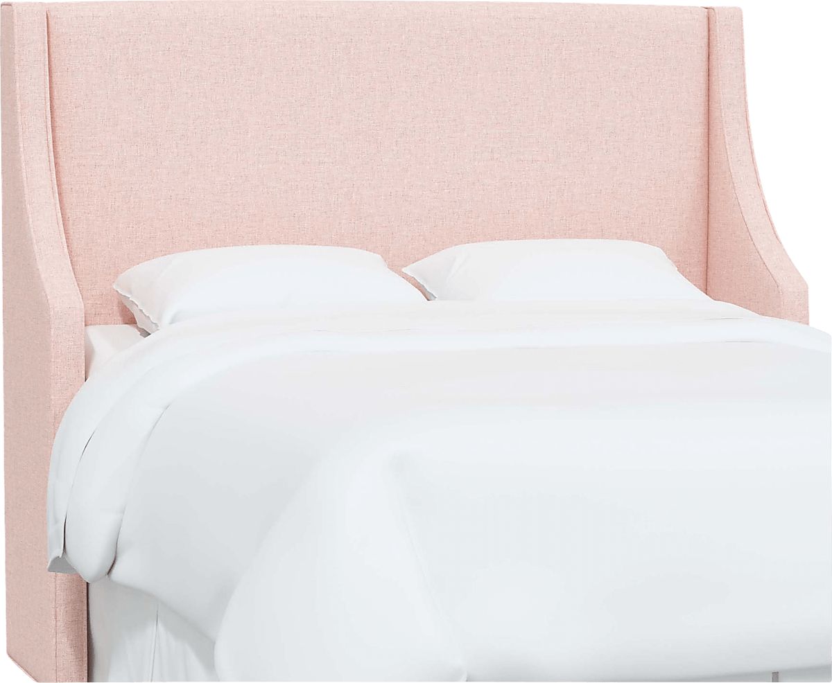 Alldenford Pink Linen,Polyester Fabric King Headboard Rooms to Go