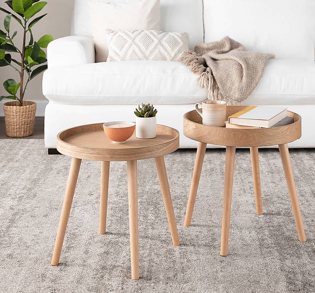 Allegrow Natural End Table, Set of 2 - Thumbnail - Image 2