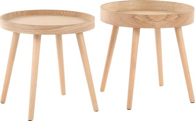 Allegrow Natural End Table, Set of 2 - Thumbnail - Image 1