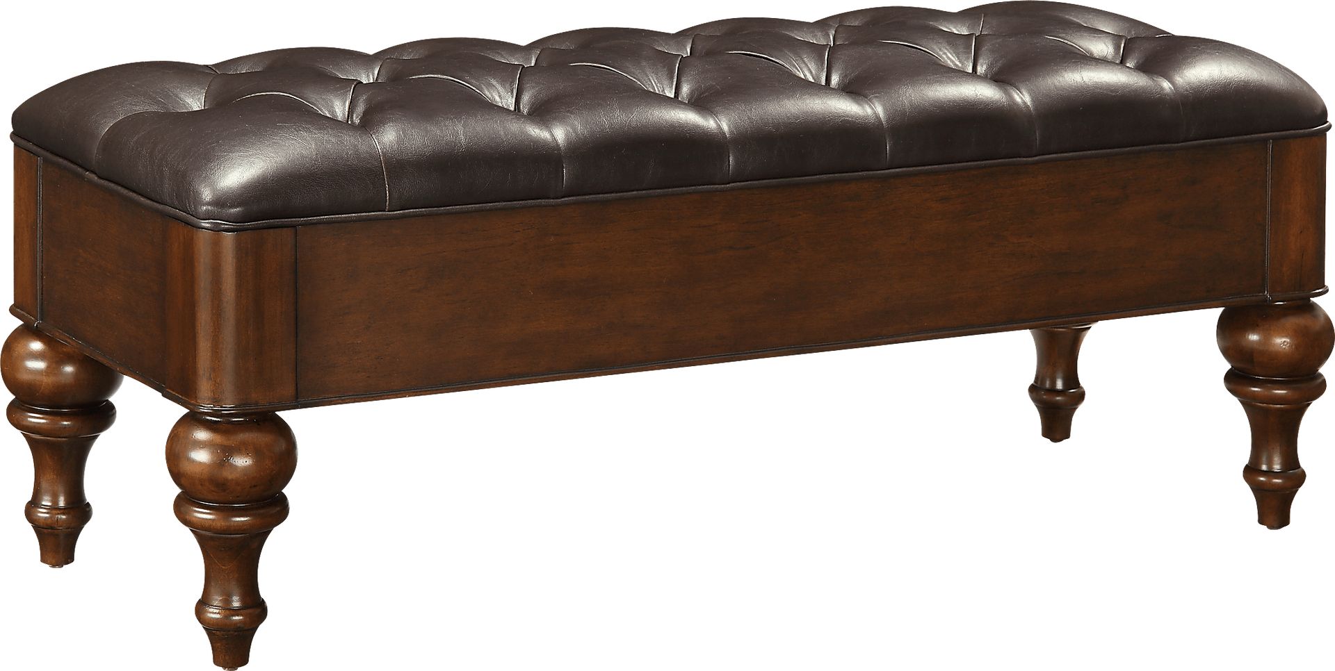 Allen Brown Storage Bench - Image 1
