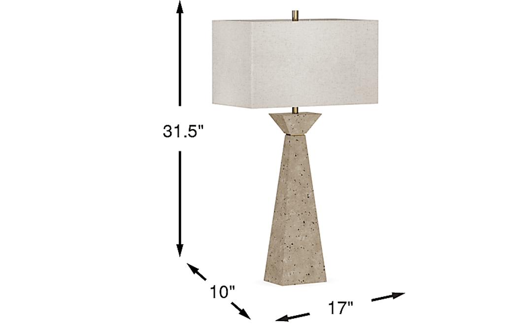 Allenby Point Cream Lamp